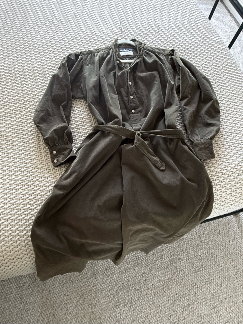 Vintage late70s/early 80s blue label Ralph Lauren I.Magin corduroy prairie dress - Picture 4 of 10